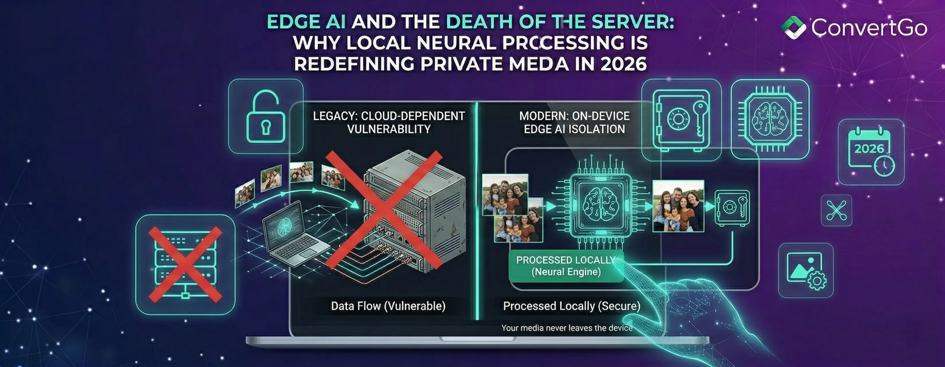 Edge AI and the Death of the Server: Why Local Neural Processing is Redefining Private Media in 2026 cover image